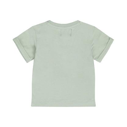 Dirkje Soft Sage T-shirt — detailfoto 2