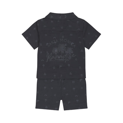 Dirkje Navy Jogging Set — detailfoto 2