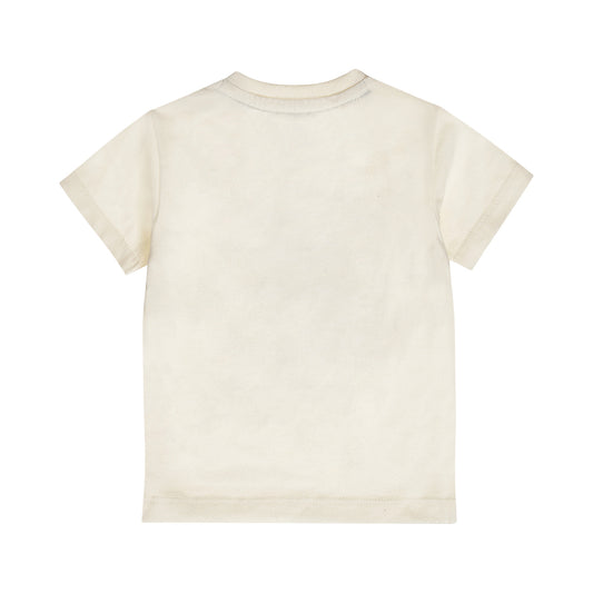 Dirkje Off White Cotton T-Shirt — detailfoto 2