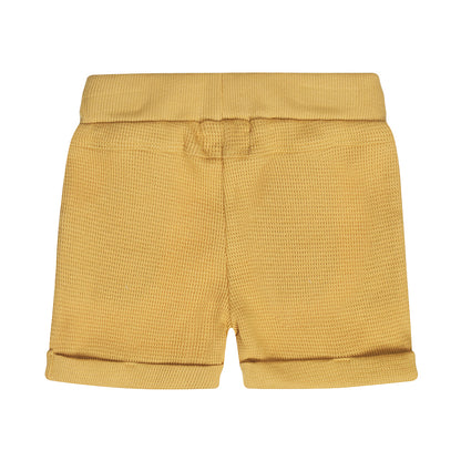 Dirkje Camel Korte Broek — detailfoto 2