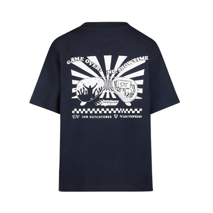 No Way Monday Dressblues Fitloos T-shirt — detailfoto 4