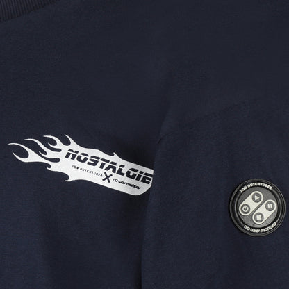 No Way Monday Dressblues Fitloos T-shirt — detailfoto 6