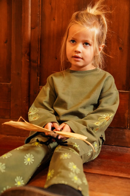 Koko Noko Meisjes Legging - Legergroen — detailfoto 4