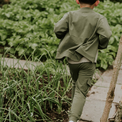 Koko Noko Olive Boys Joggingbroek Set — detailfoto 2
