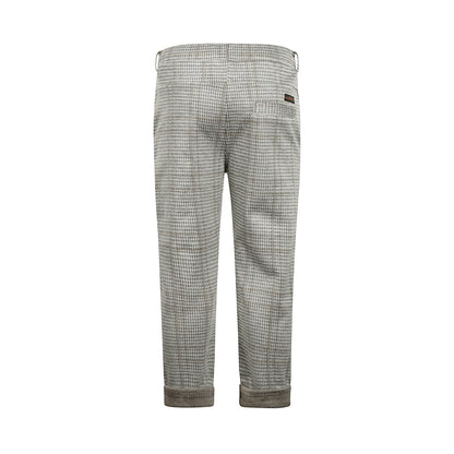 Koko Noko Jongens Geruite broek - Sand — detailfoto 3