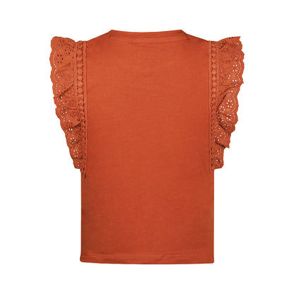 Koko Noko T-shirt Brique — detailfoto 3