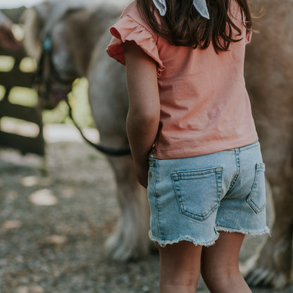 Koko Noko Blue Jeans Girls Shorts — detailfoto 4