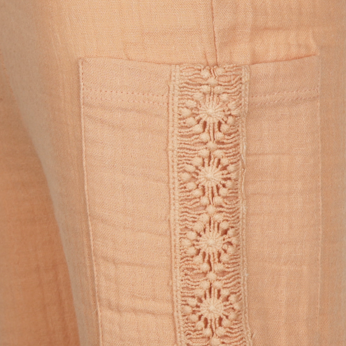 Koko Noko Trousers wide leg Peach — detailfoto 5