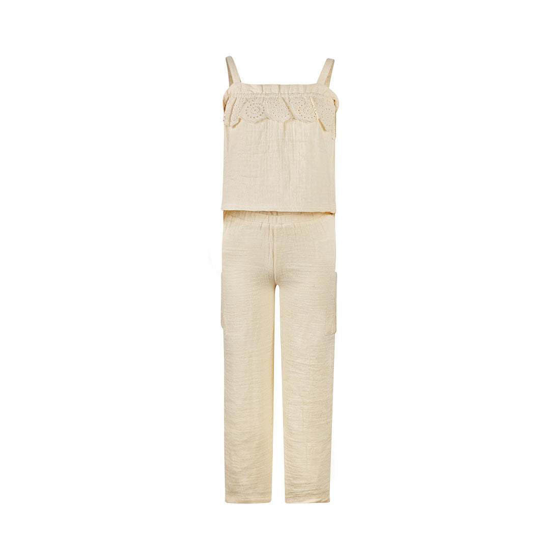 Koko Noko Trousers wide leg Peach — detailfoto 6