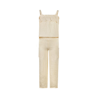 Koko Noko Trousers wide leg Peach — detailfoto 6