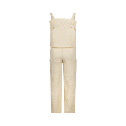 Koko Noko Trousers wide leg Peach — detailfoto 7