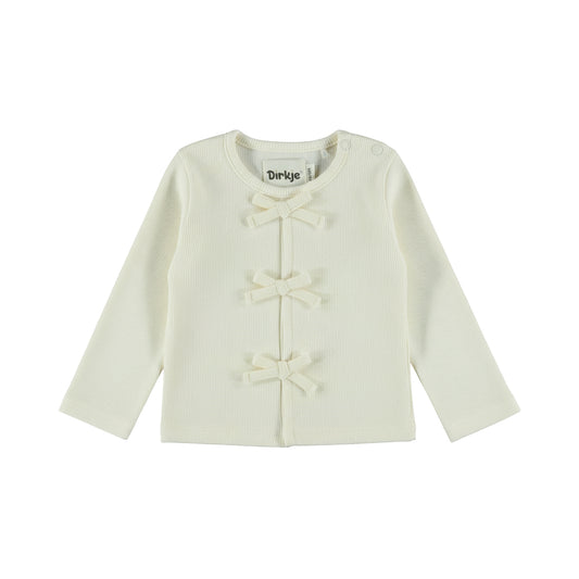 Dirkje Meisjes Longsleeve - Antique white