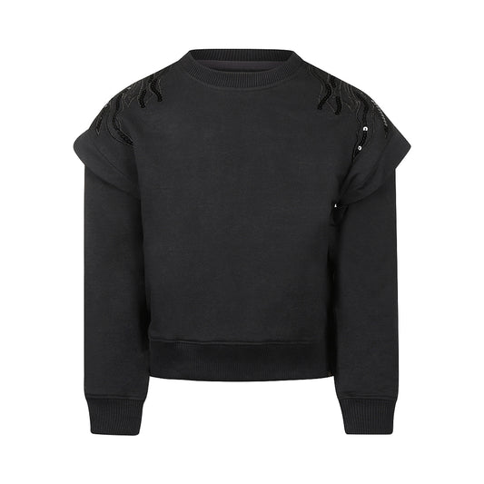 Koko Noko Meisjes Trui - Faded black