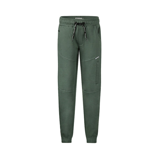 No Way Monday Jongens Loose Fit Joggingbroek - Forest green