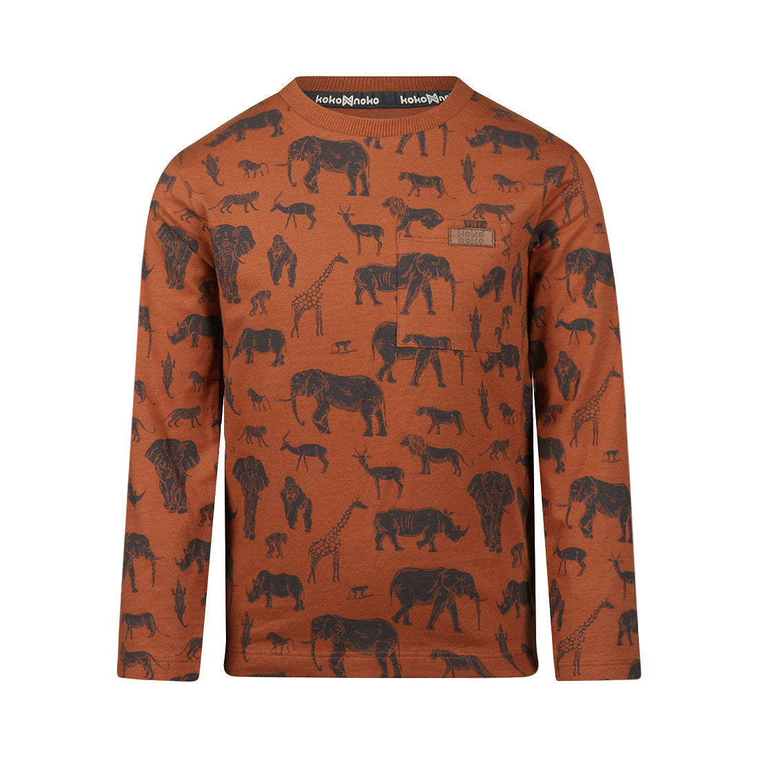 Koko Noko Jongens Longsleeve - Dusty orange