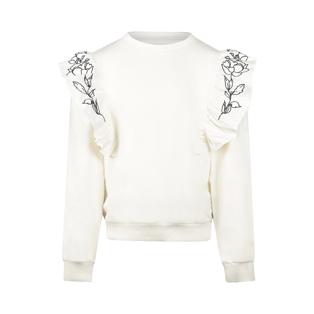 No Way Monday Meisjes Bloemen Trui - Tofu