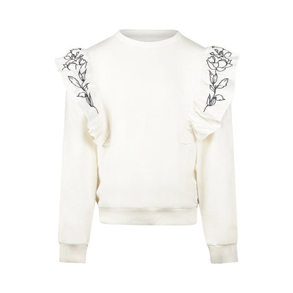 No Way Monday Meisjes Bloemen Trui - Tofu