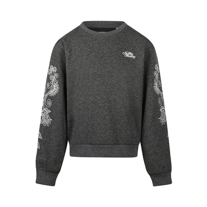 No Way Monday Meisjes Trui - Dark grey melee