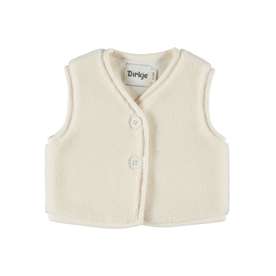 Dirkje Meisjes Gilet - Antique white