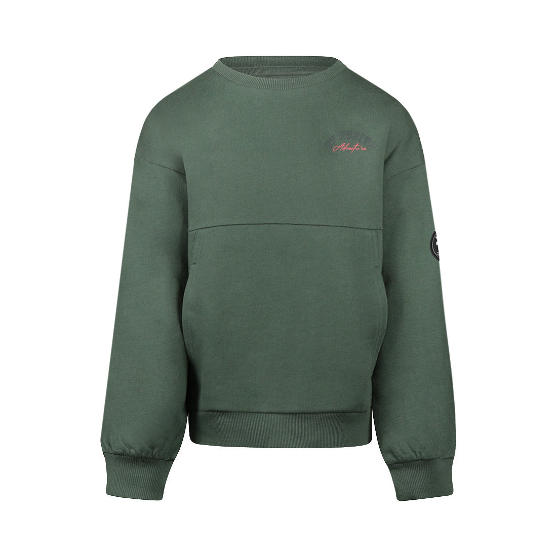 No Way Monday Jongens Loose Fit Trui - Forest green