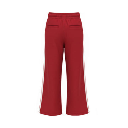 No Way Monday Meisjes Wide Leg Joggingbroek - Sun-dried tomato — detailfoto 2