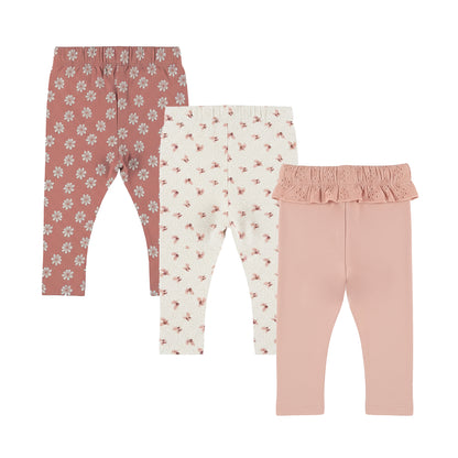 Dirkje Meisjes Legging 3-pack - Misty rose — detailfoto 2