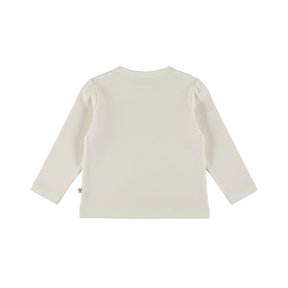 Dirkje Meisjes Hertje Longsleeve - Antique white — detailfoto 2
