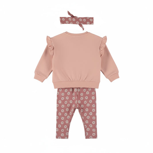 Dirkje Meisjes 3-delige Kledingset - Misty rose — detailfoto 2