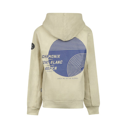 No Way Monday Jongens Hoodie - Eucalyptus — detailfoto 2