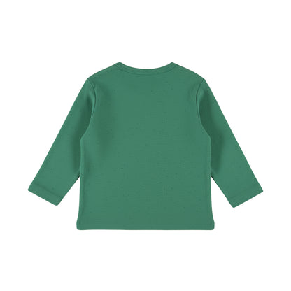 Dirkje Jongens Longsleeve - Green — detailfoto 2