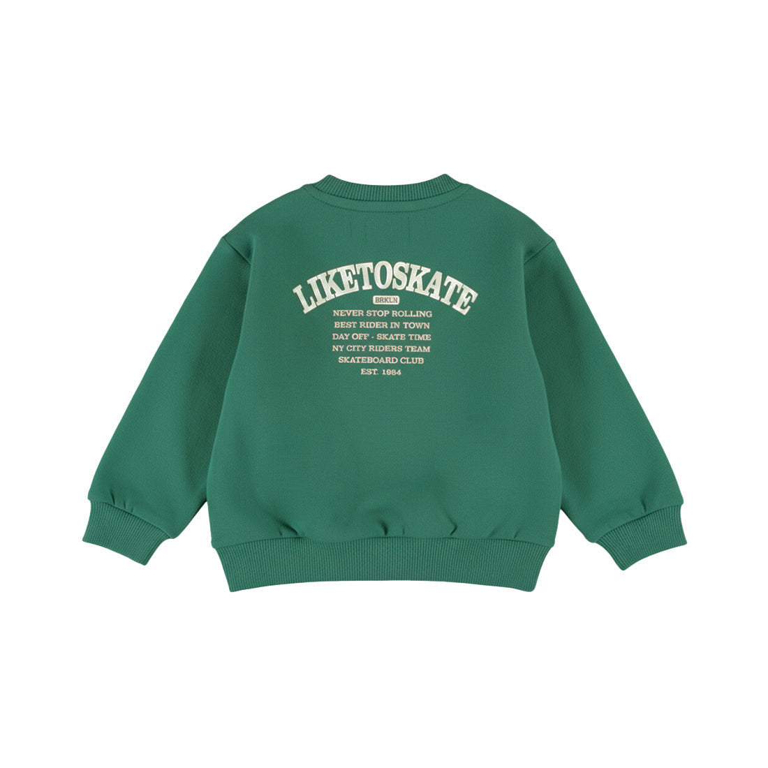 Dirkje Jongens Loose Fit Trui - Green — detailfoto 2