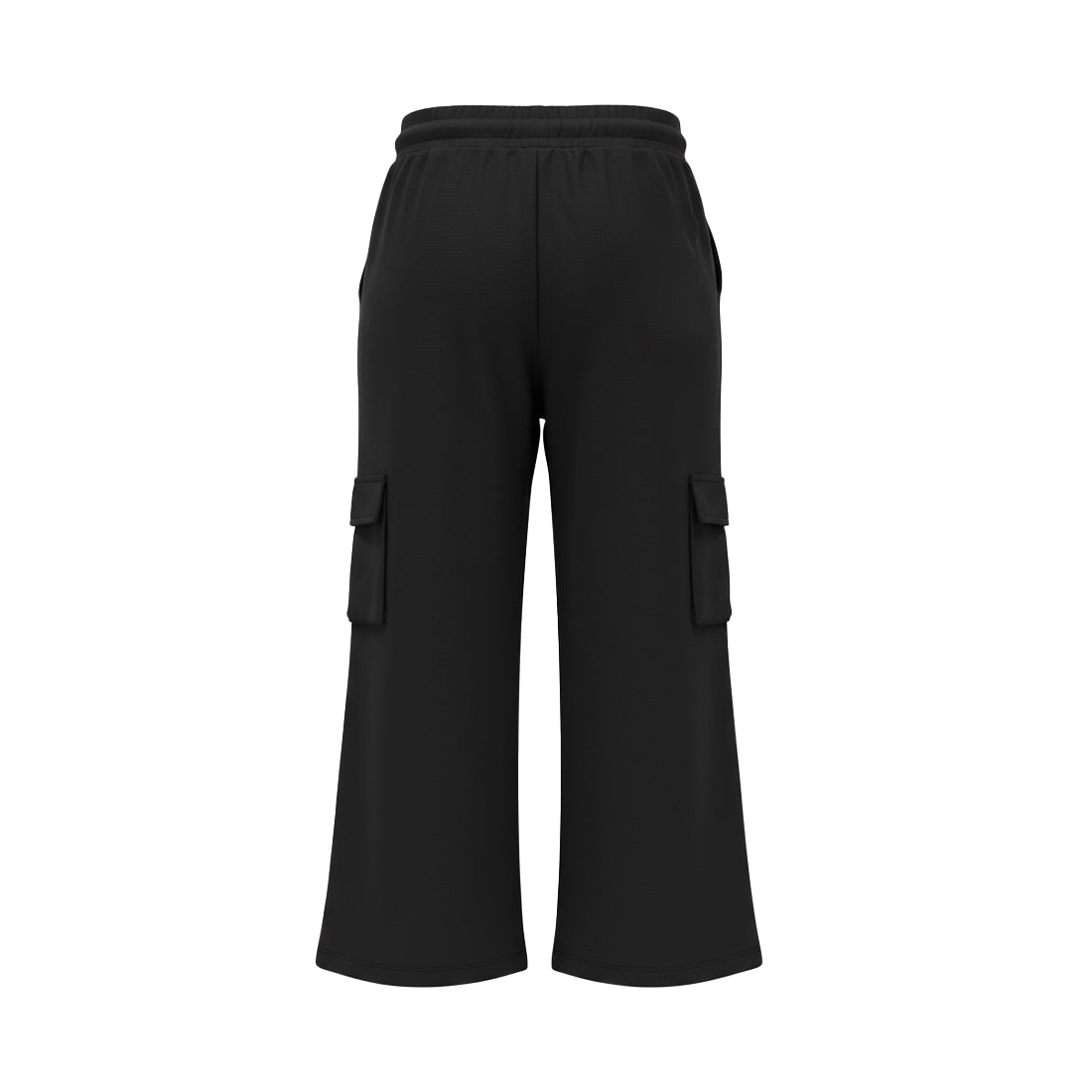 No Way Monday Meisjes Wide Leg Joggingbroek - Black — detailfoto 2