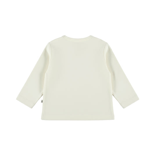 Dirkje Meisjes Schaapje Longsleeve - Antique white — detailfoto 2