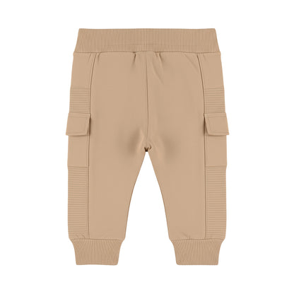 Dirkje Jongens Cargo Joggingbroek - Cornstalk — detailfoto 2