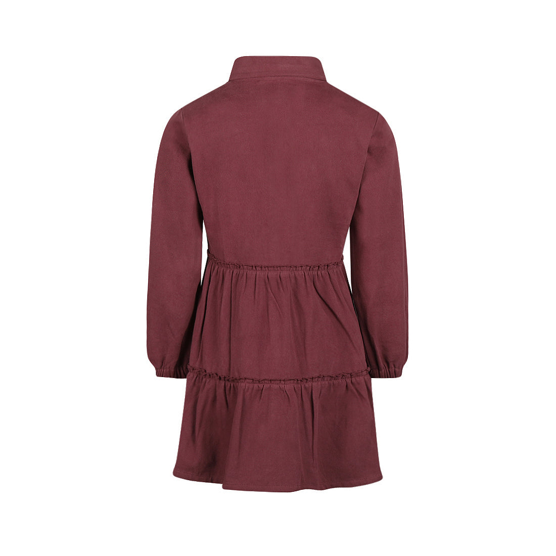 Koko Noko Meisjes Blouse Jurk - Eggplant — detailfoto 2