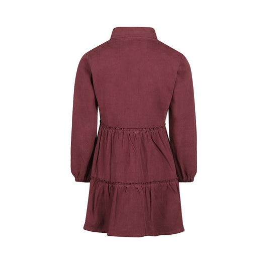 Koko Noko Meisjes Blouse Jurk - Eggplant — detailfoto 2