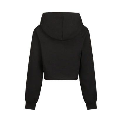 No Way Monday Meisjes Hoodie - Black — detailfoto 2