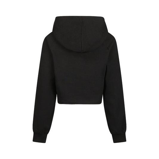 No Way Monday Meisjes Hoodie - Black — detailfoto 2