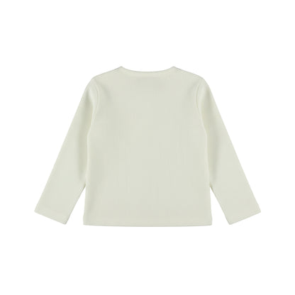 Dirkje Meisjes Longsleeve - Antique white — detailfoto 2