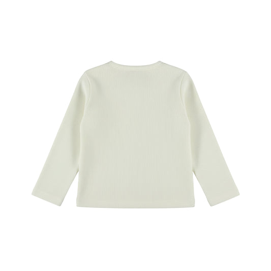 Dirkje Meisjes Longsleeve - Antique white — detailfoto 2