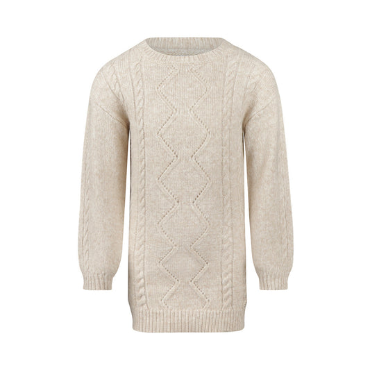 Koko Noko Meisjes Loose Fit Jurk - Tapioca
