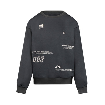 No Way Monday Jongens Tekstprint Trui - Woodland gray