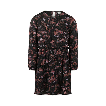 Koko Noko Meisjes Bloemen Jurk - Faded black