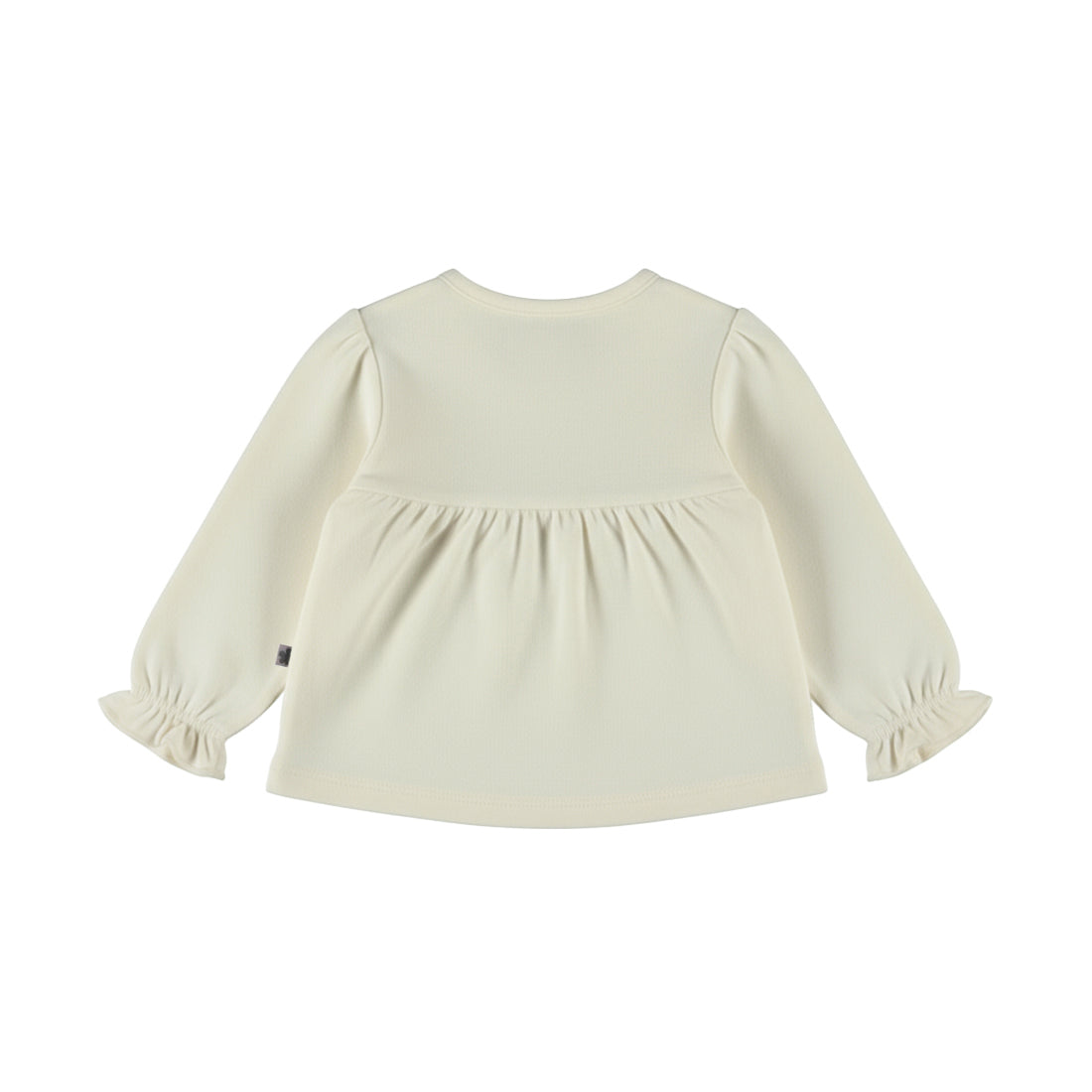 Dirkje Meisjes Bloemen Longsleeve - Antique white — detailfoto 2