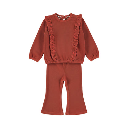 Dirkje Meisjes 2-delige Kledingset - Rosewood