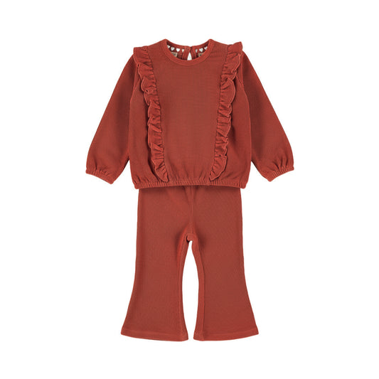 Dirkje Meisjes 2-delige Kledingset - Rosewood