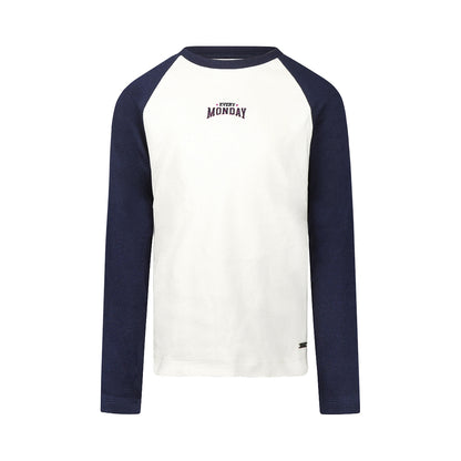 No Way Monday Meisjes Longsleeve - Peacoat