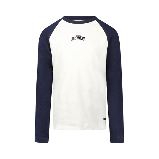 No Way Monday Meisjes Longsleeve - Peacoat