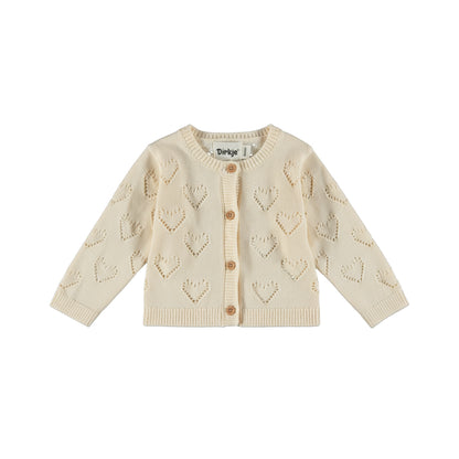 Dirkje Meisjes Vest - Antique white