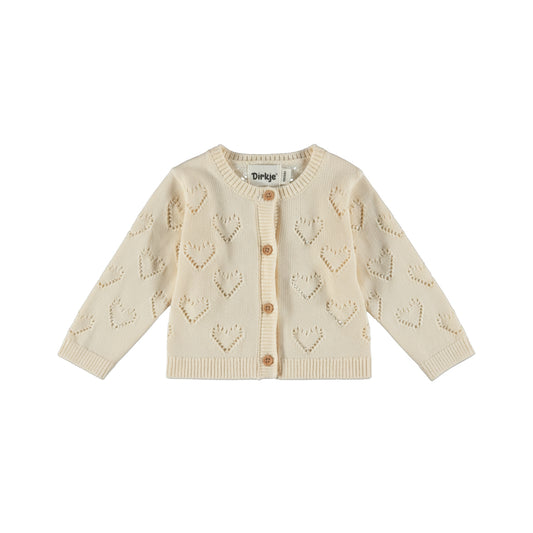 Dirkje Meisjes Vest - Antique white